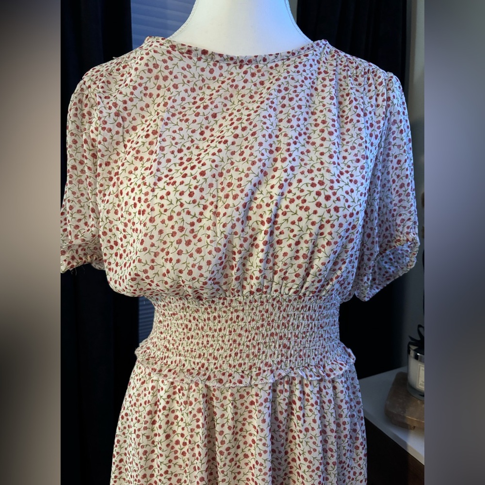 Bailey Blue Multicolor Floral Midi Dress - Picture 4 of 7